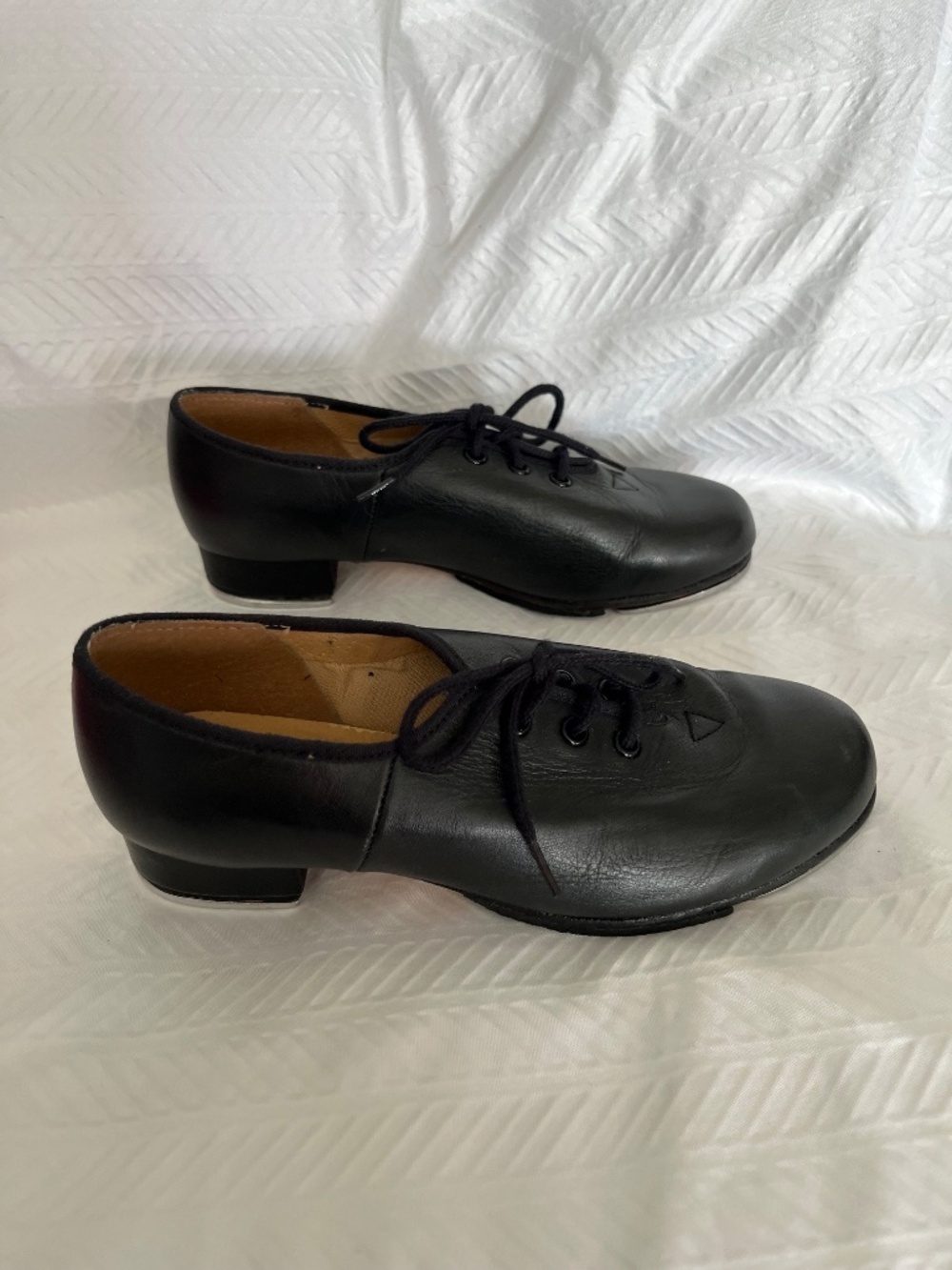 BLOCH Jazz Tap Leather Tap Shoes Children’s Size 13.5 SO301G Girls - Picture 3 of 11